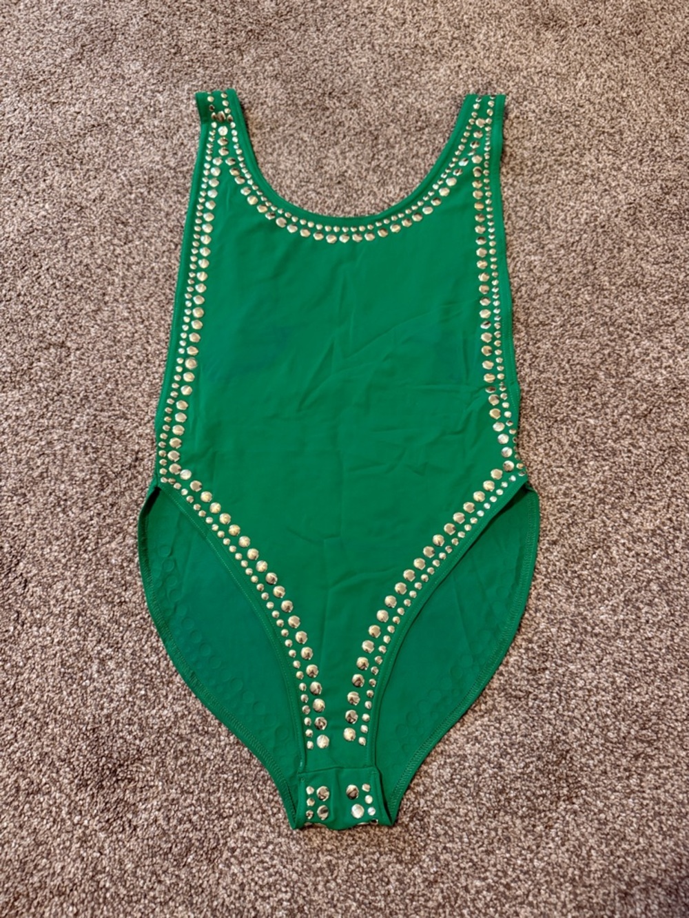 Green Studded One-Piece Swimsuit - brand new without tags